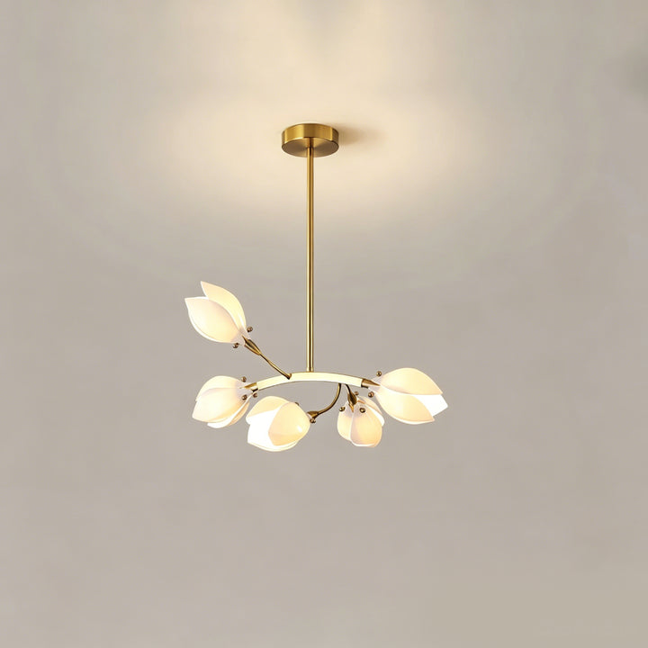 Aurelle Magnolia Branch Chandelier 12