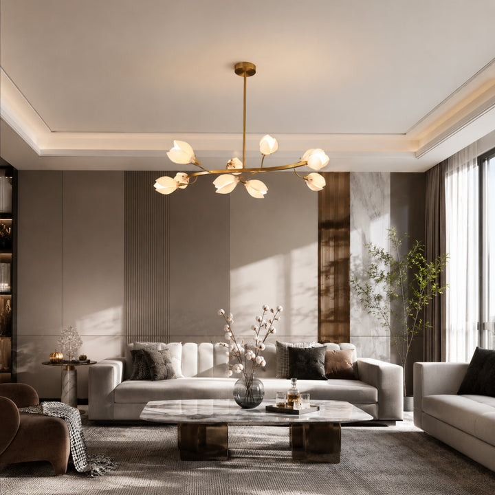 Aurelle Magnolia Branch Chandelier 14