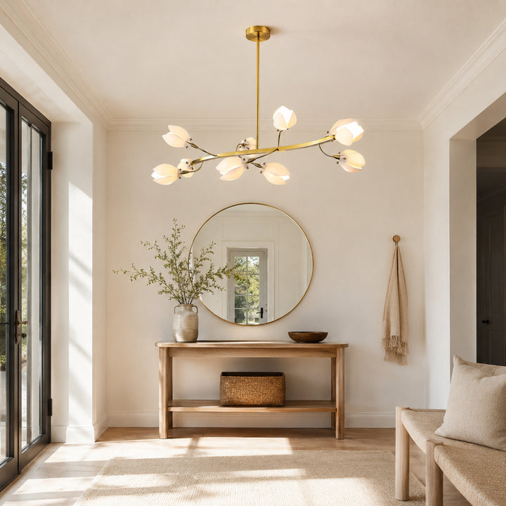Aurelle Magnolia Branch Chandelier 2