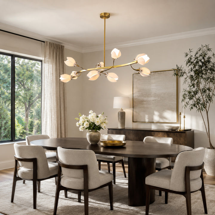 Aurelle Magnolia Branch Chandelier 3