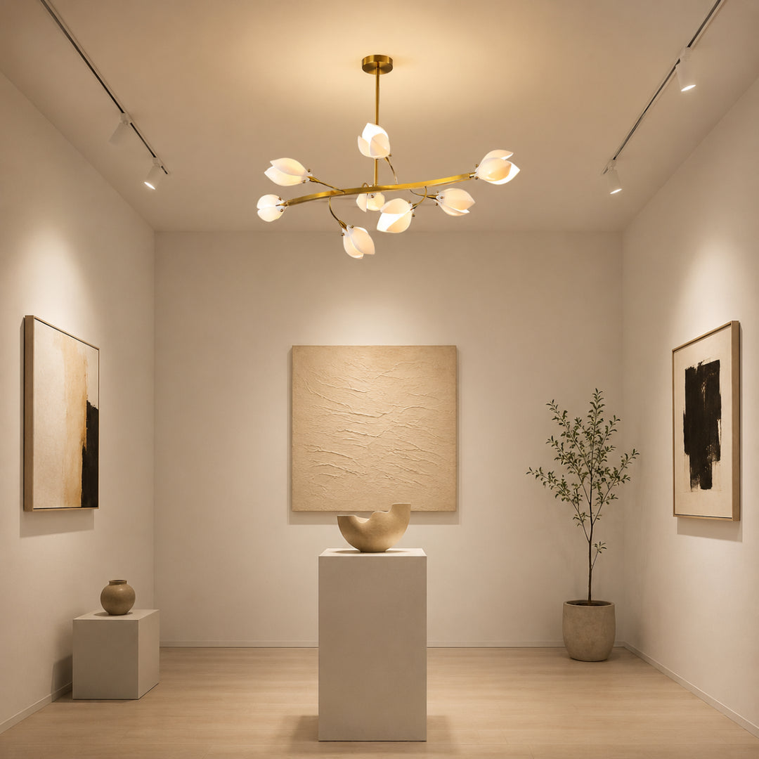 Aurelle Magnolia Branch Chandelier 4