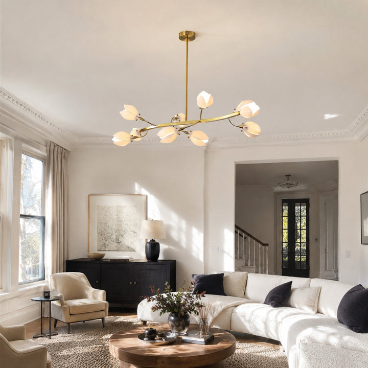 Aurelle Magnolia Branch Chandelier 6