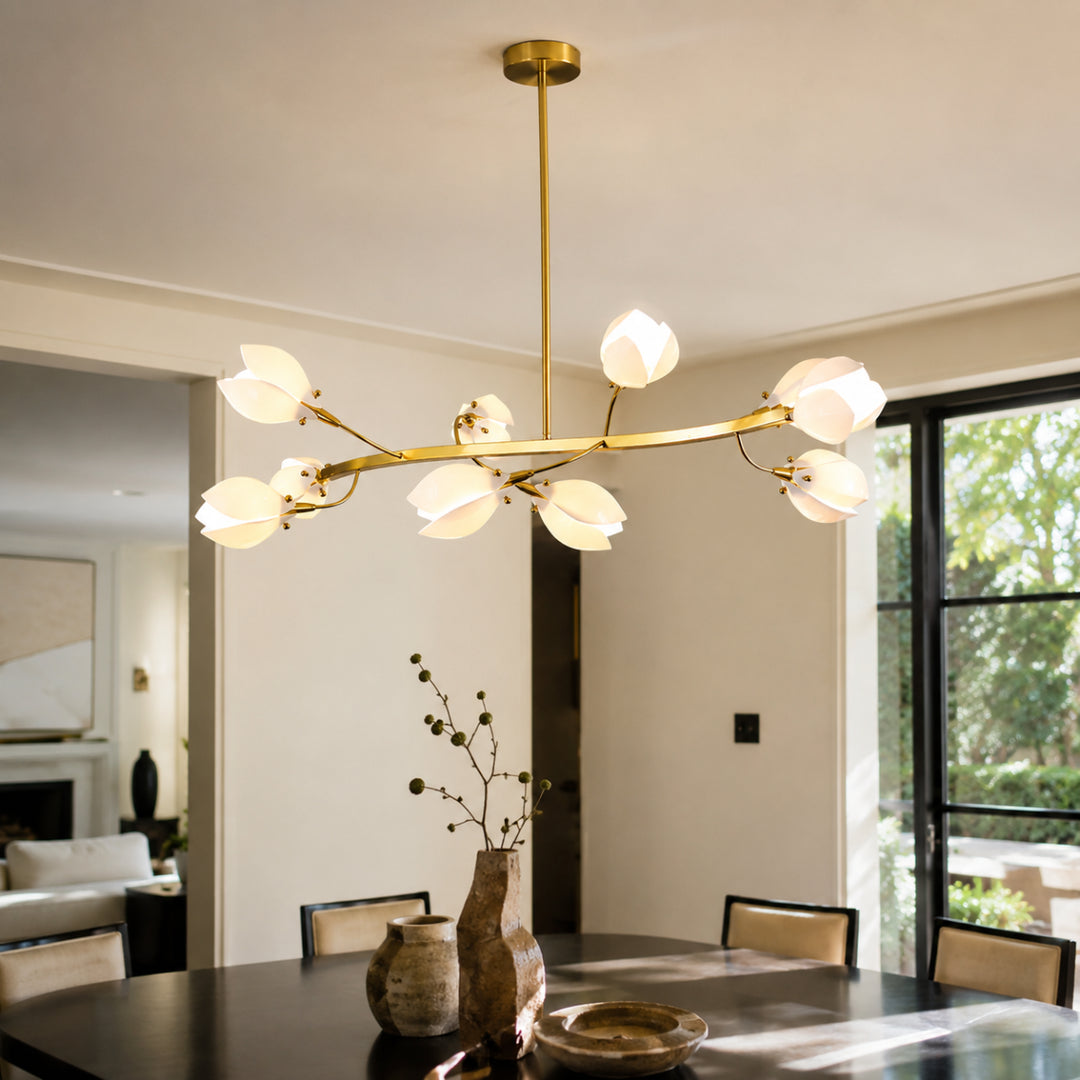 Aurelle Magnolia Branch Chandelier 7