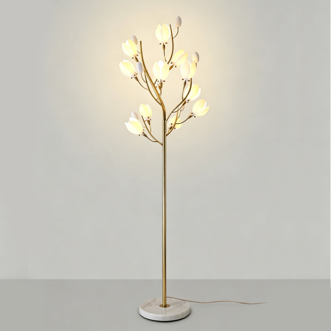 Aurelle Magnolia Branch Floor Lamp 13