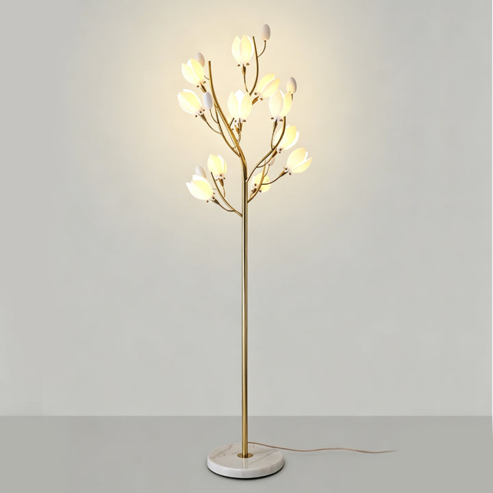 Aurelle Magnolia Branch Floor Lamp 13