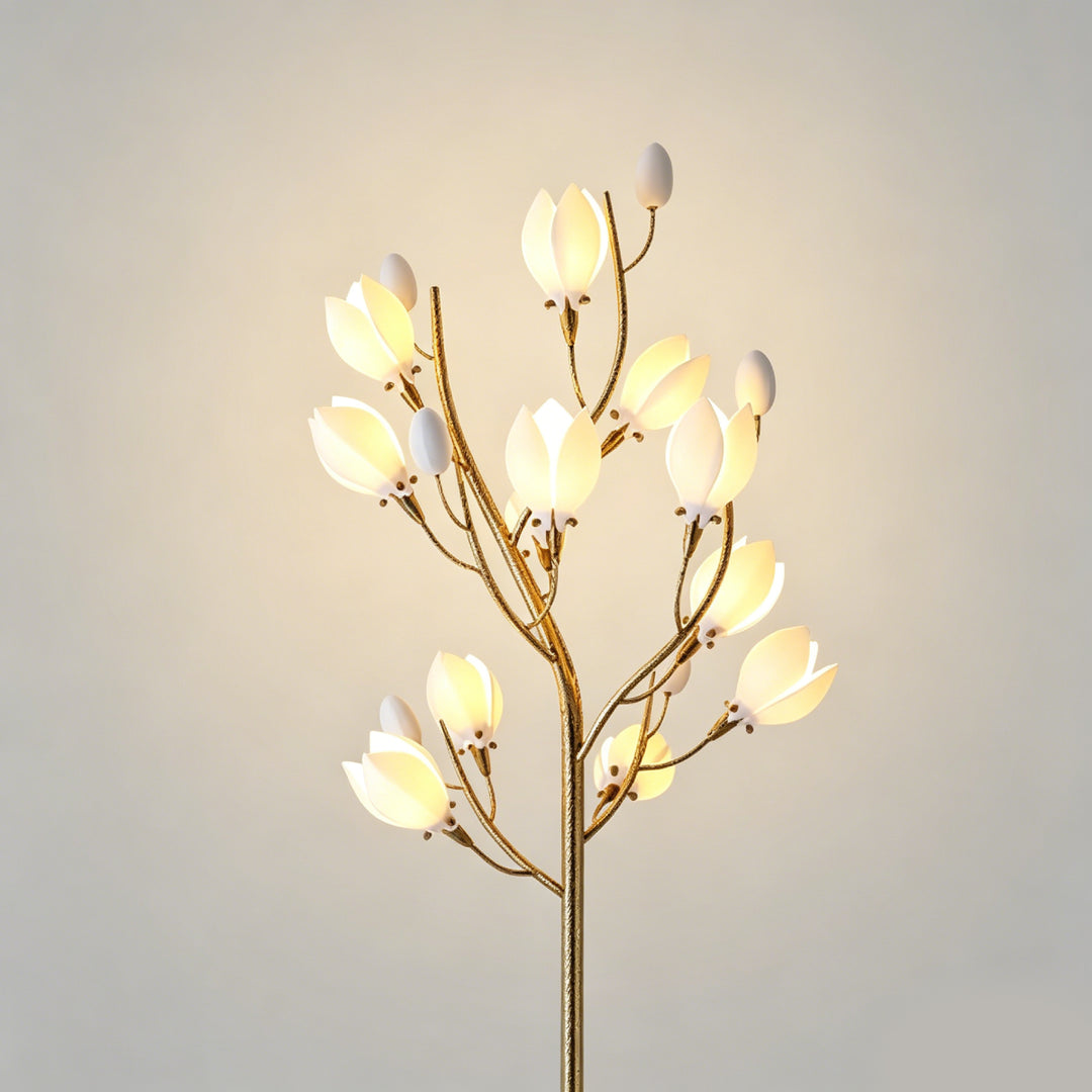 Aurelle Magnolia Branch Floor Lamp 5