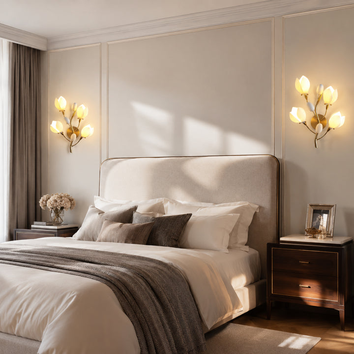 Aurelle Magnolia Branch Wall Lamp 12
