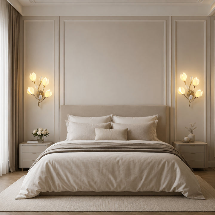 Aurelle Magnolia Branch Wall Lamp 13