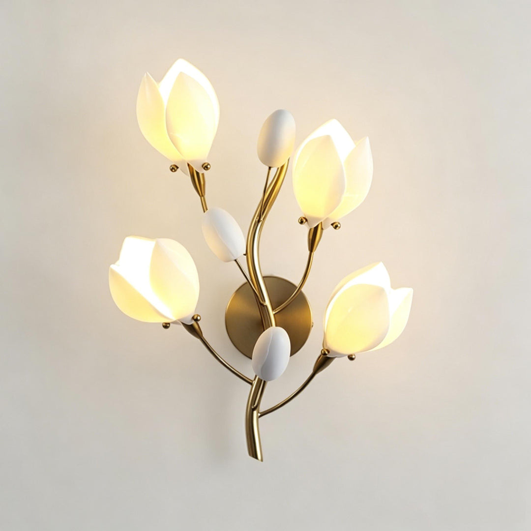 Aurelle Magnolia Branch Wall Lamp 4