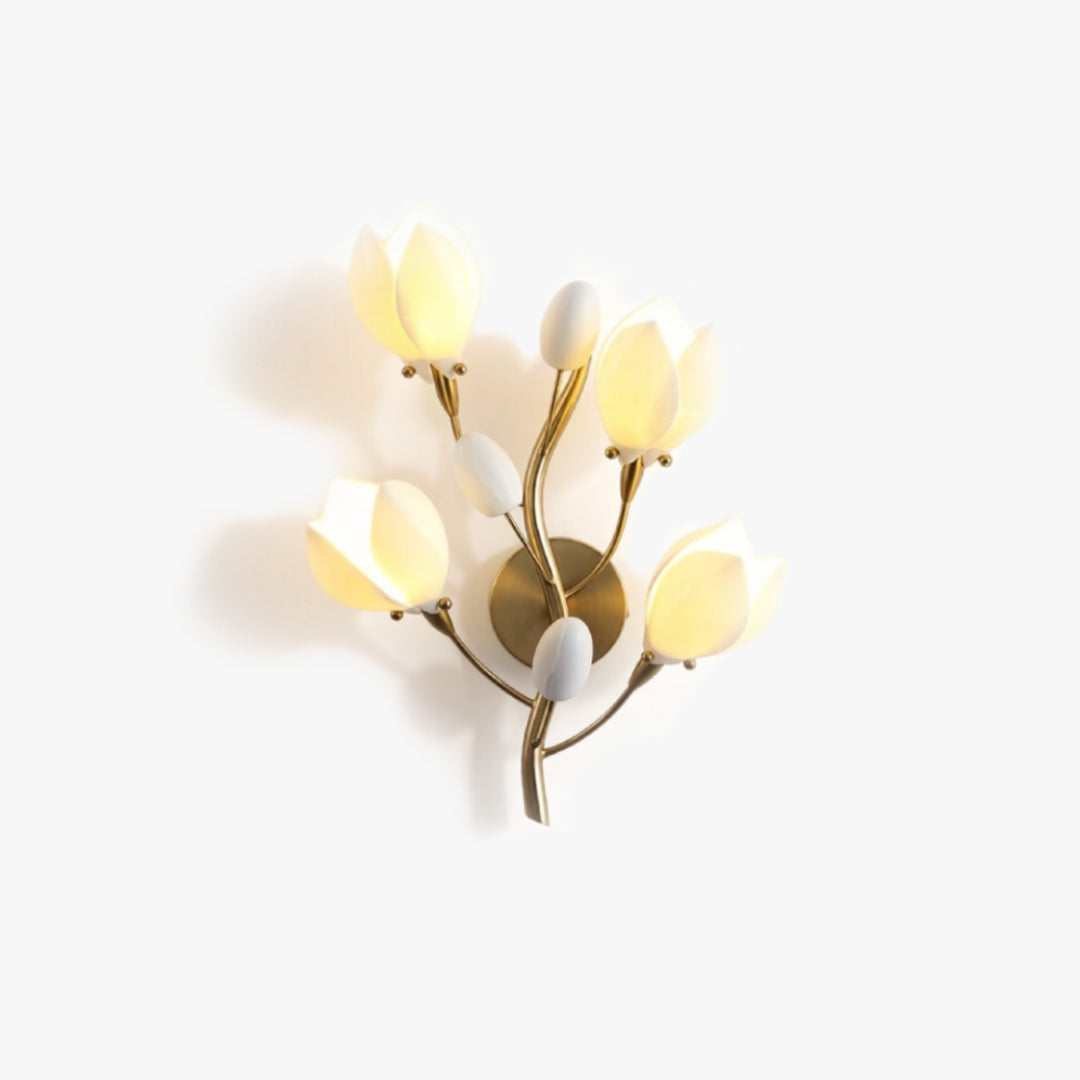 Aurelle Magnolia Branch Wall Lamp 5