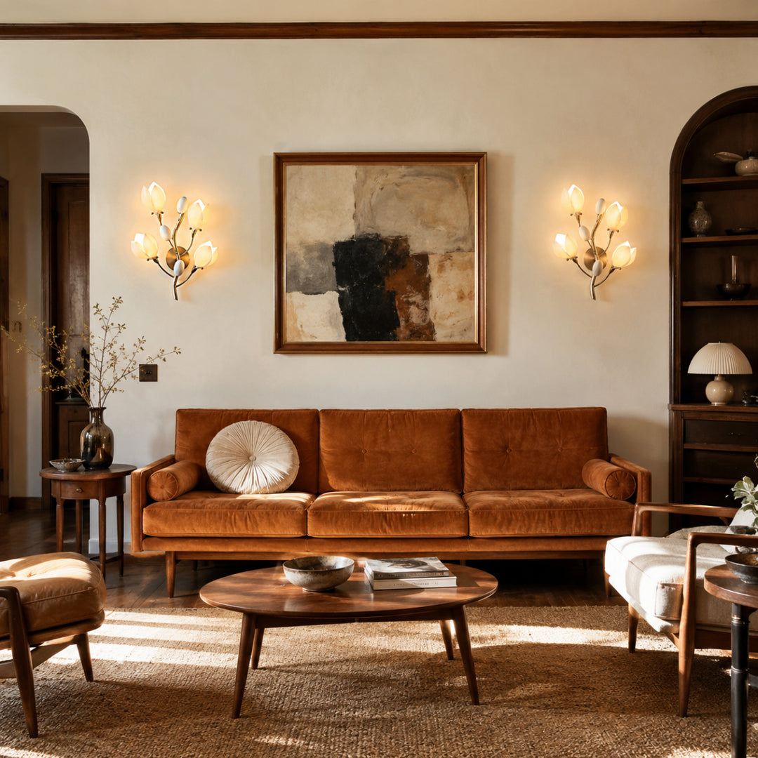 Aurelle Magnolia Branch Wall Lamp 9