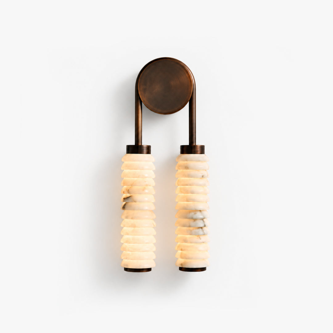 Aurevane Alabaster Double Wall Lamp 1