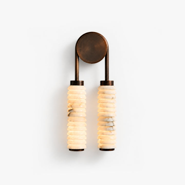 Aurevane Alabaster Double Wall Lamp 1