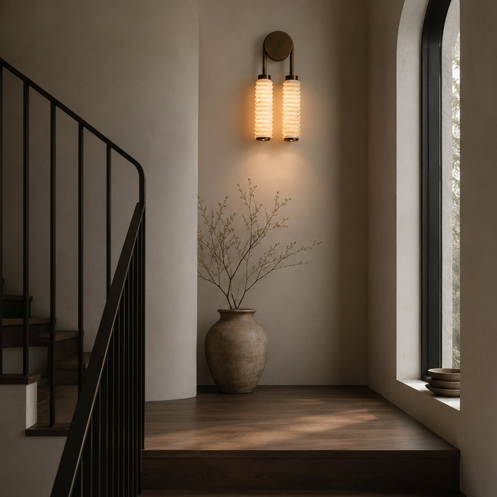 Aurevane Alabaster Double Wall Lamp 10