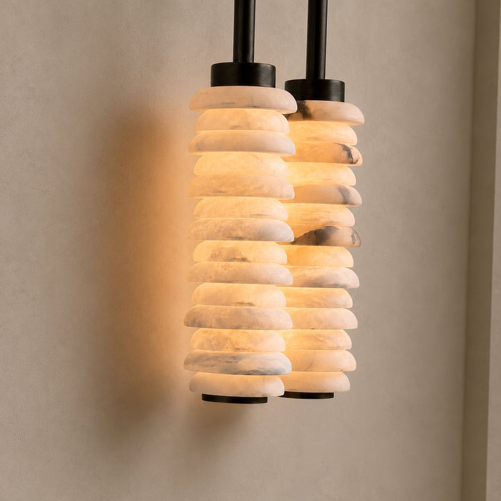 Aurevane Alabaster Double Wall Lamp 11