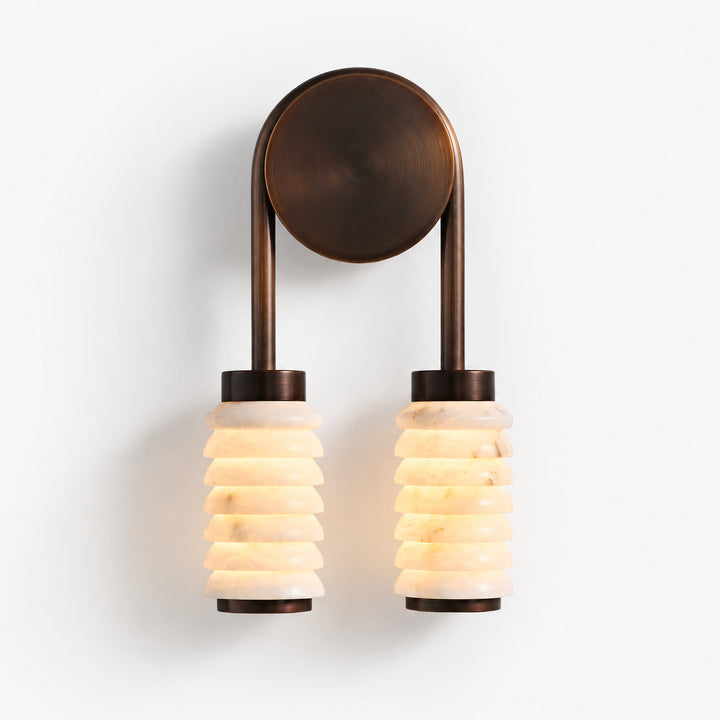 Aurevane Alabaster Double Wall Lamp 3