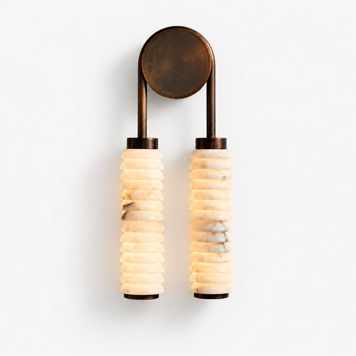 Aurevane Alabaster Double Wall Lamp 4