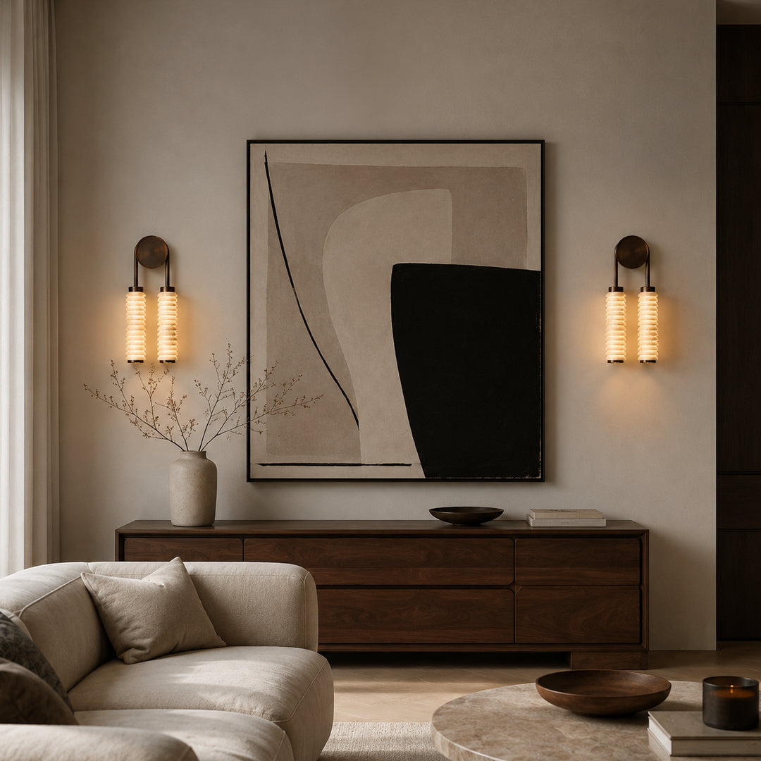 Aurevane Alabaster Double Wall Lamp 6