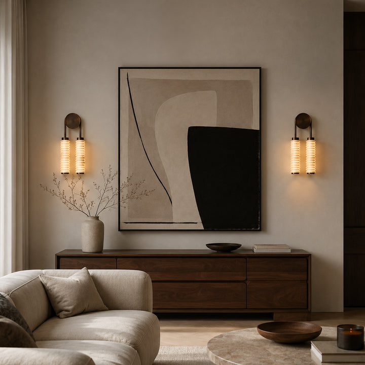 Aurevane Alabaster Double Wall Lamp 6