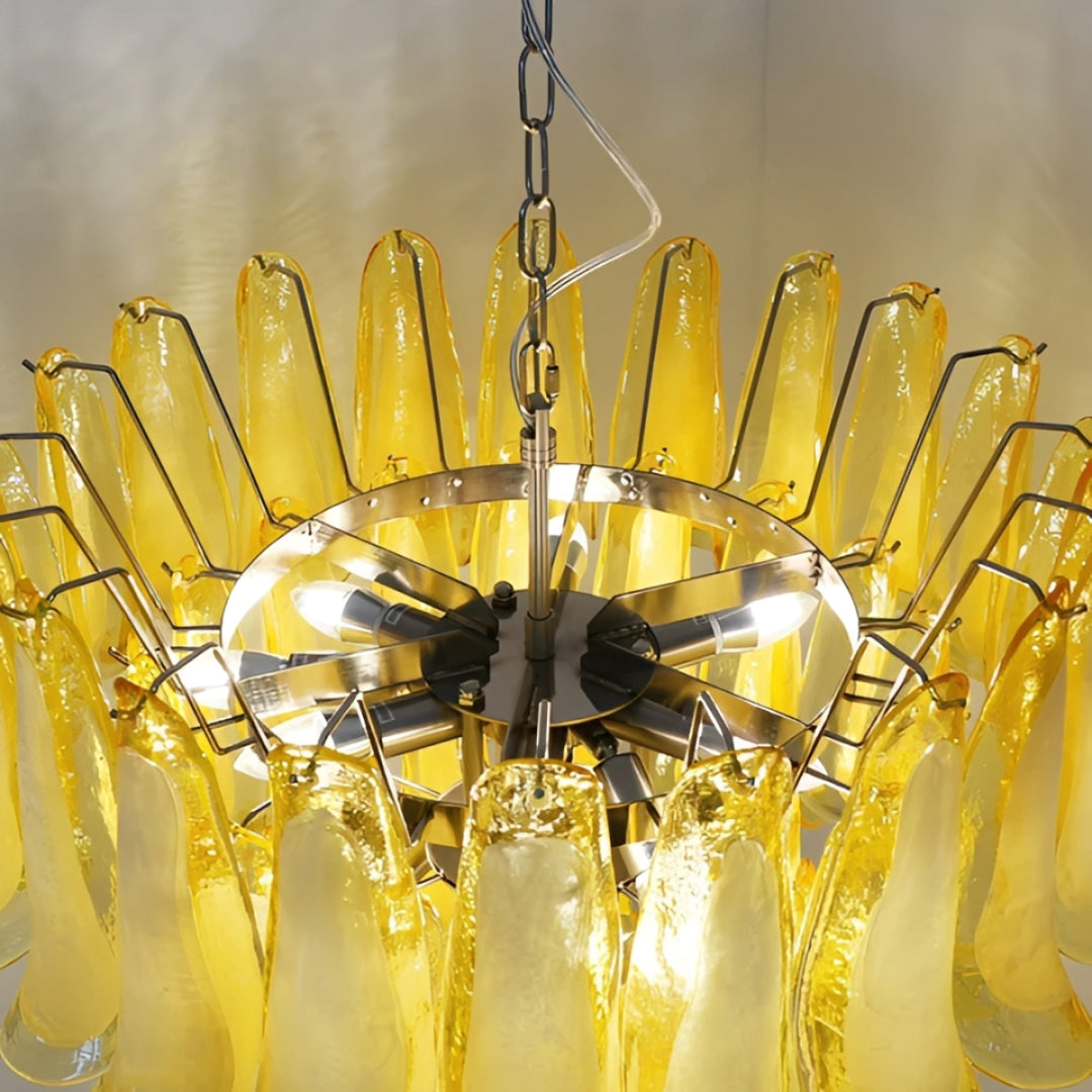 Aurora Ambra Glass Chandelier 22