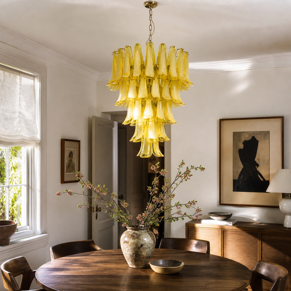 Aurora Ambra Glass Chandelier 25