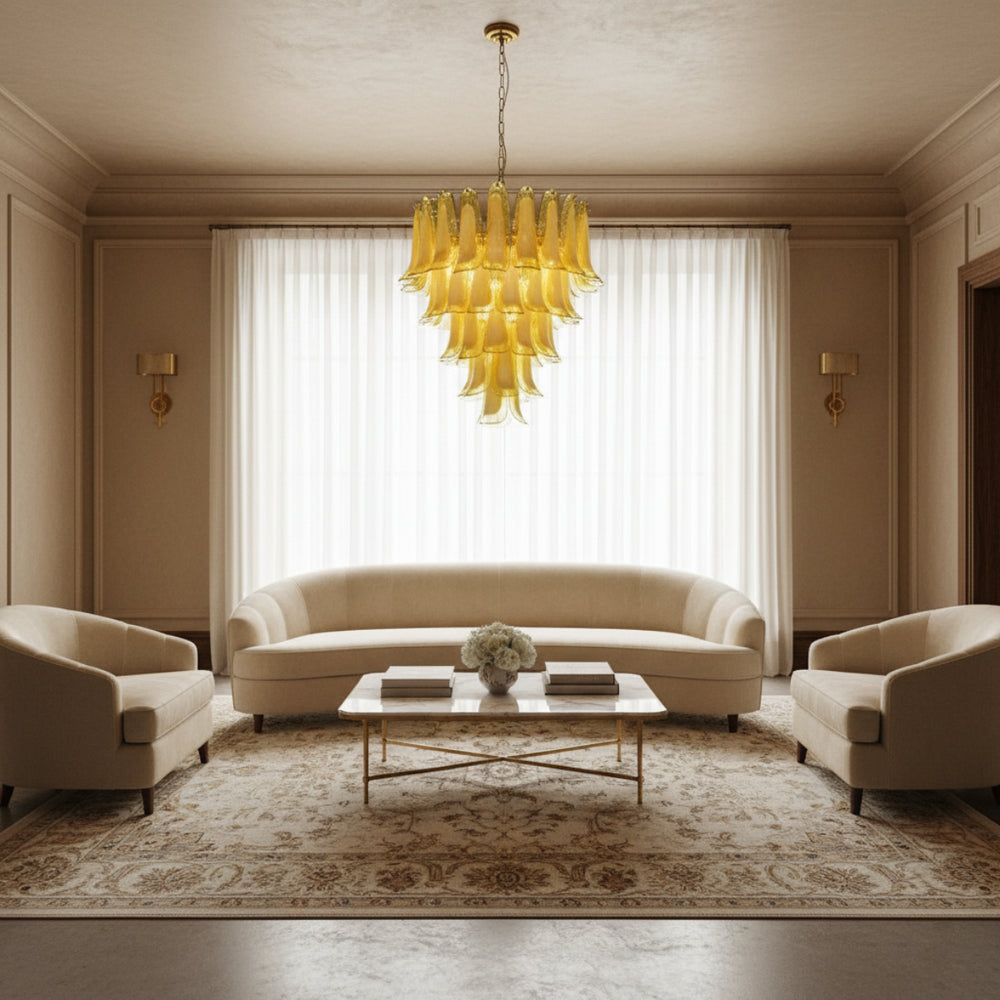 Aurora Ambra Glass Chandelier 3