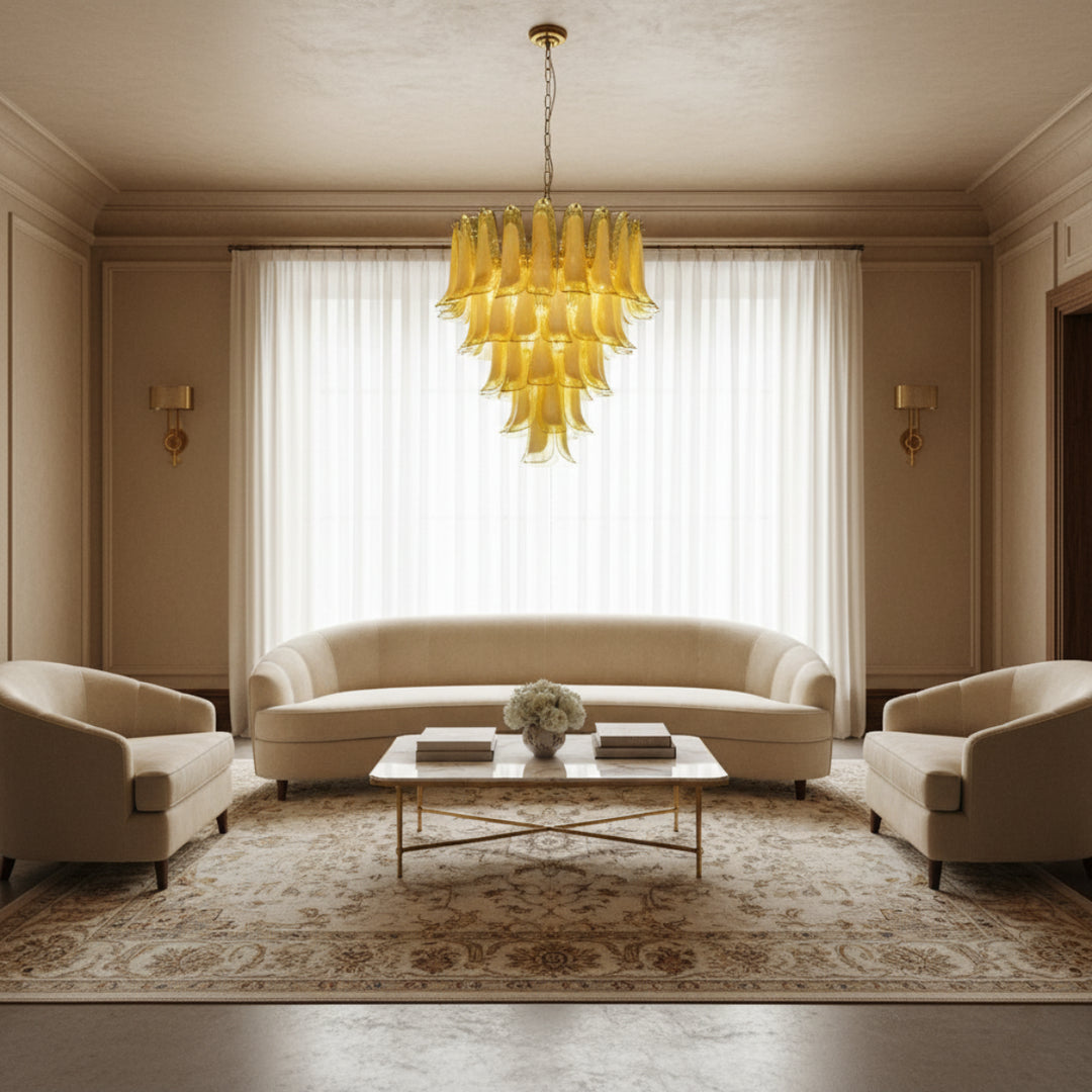 Aurora Ambra Glass Chandelier 3