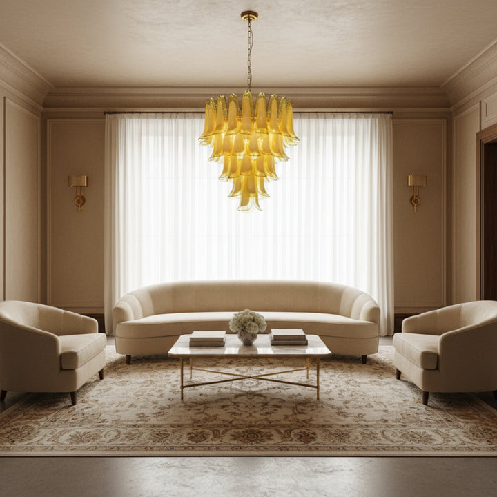 Aurora Ambra Glass Chandelier 3