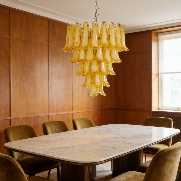 Aurora Ambra Glass Chandelier 5