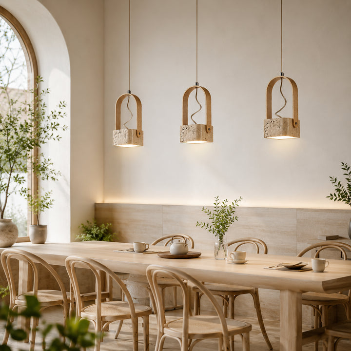 Auvrena Travertine Pendant Light 1