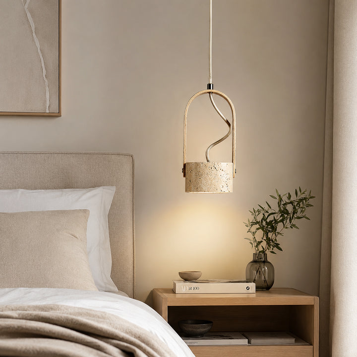Auvrena Travertine Pendant Light 2