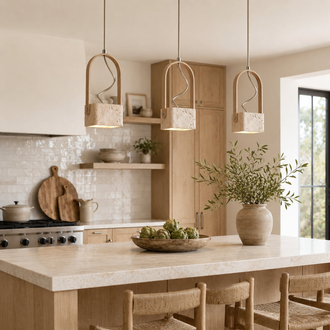 Auvrena Travertine Pendant Light 4