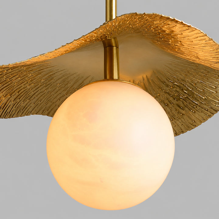 Avelune Leaf Alabaster Pendant Lamp 4