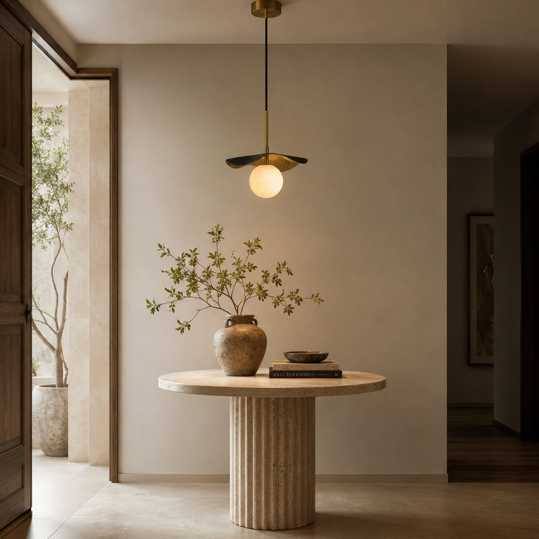 Avelune Leaf Alabaster Pendant Lamp 8