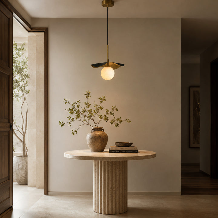 Avelune Leaf Alabaster Pendant Lamp 8