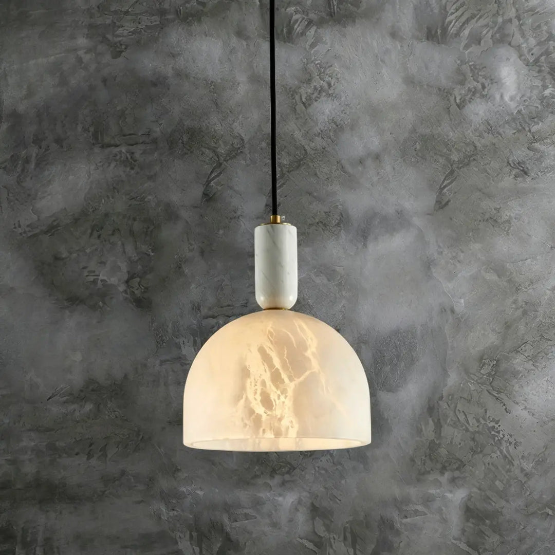 Aven Dome Alabaster Pendant Lamp 12
