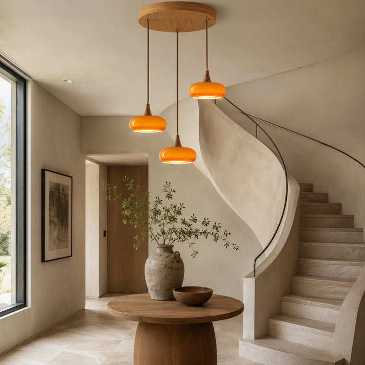 Averlo Three Headed Disc Chandeliers 10
