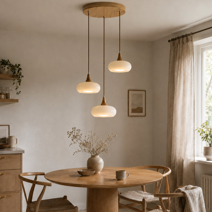 Averlo Three Headed Disc Chandeliers 13