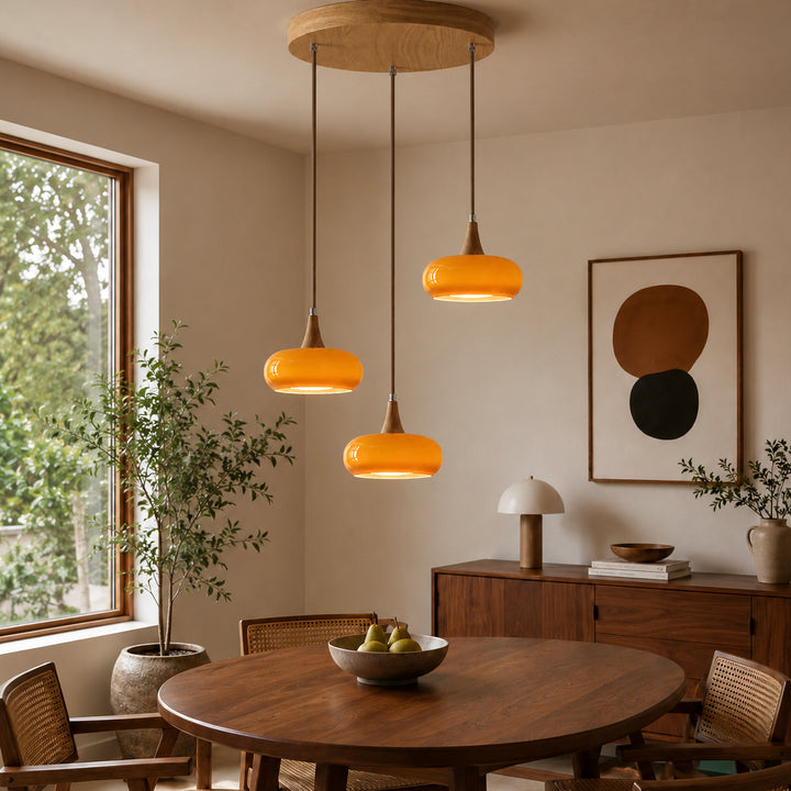 Averlo Three Headed Disc Chandeliers 5