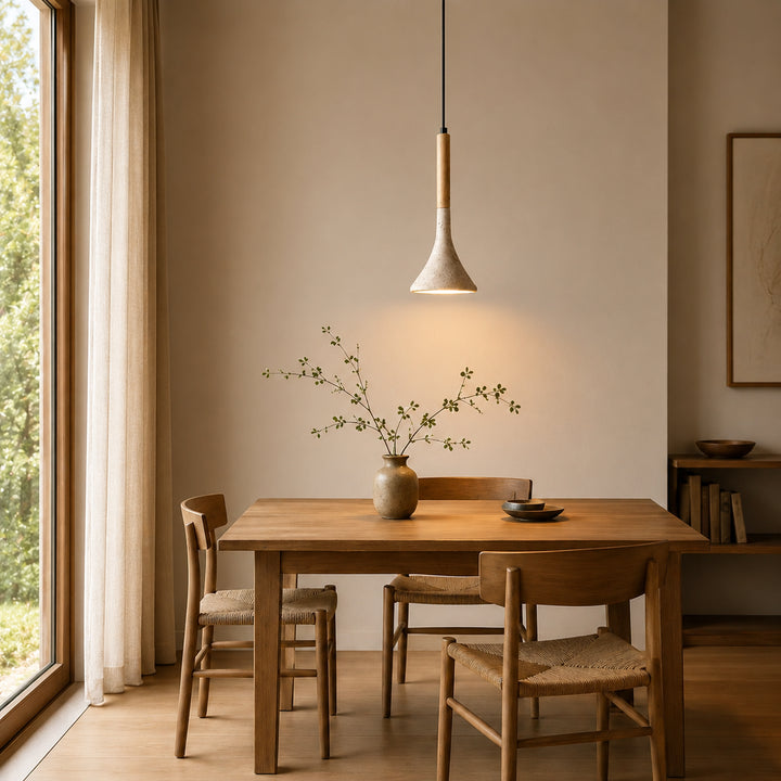 Avori Travertine Cone Pendant Light 6