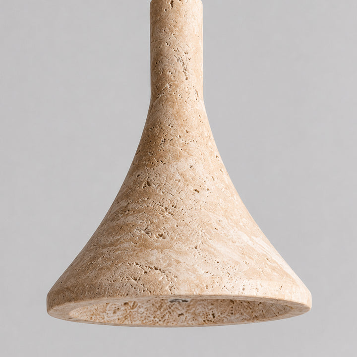 Avori Travertine Cone Pendant Light 9