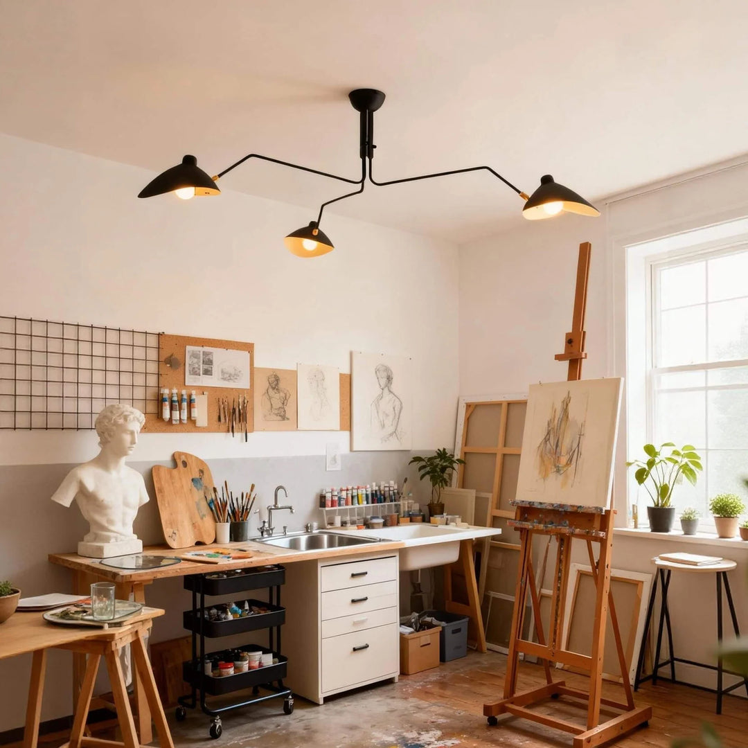 Axial Swing Arm Chandelier 20