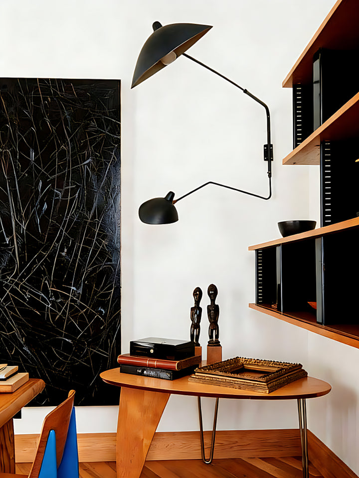 Axiale Schwenkarm-Wandleuchte – 2-flammig