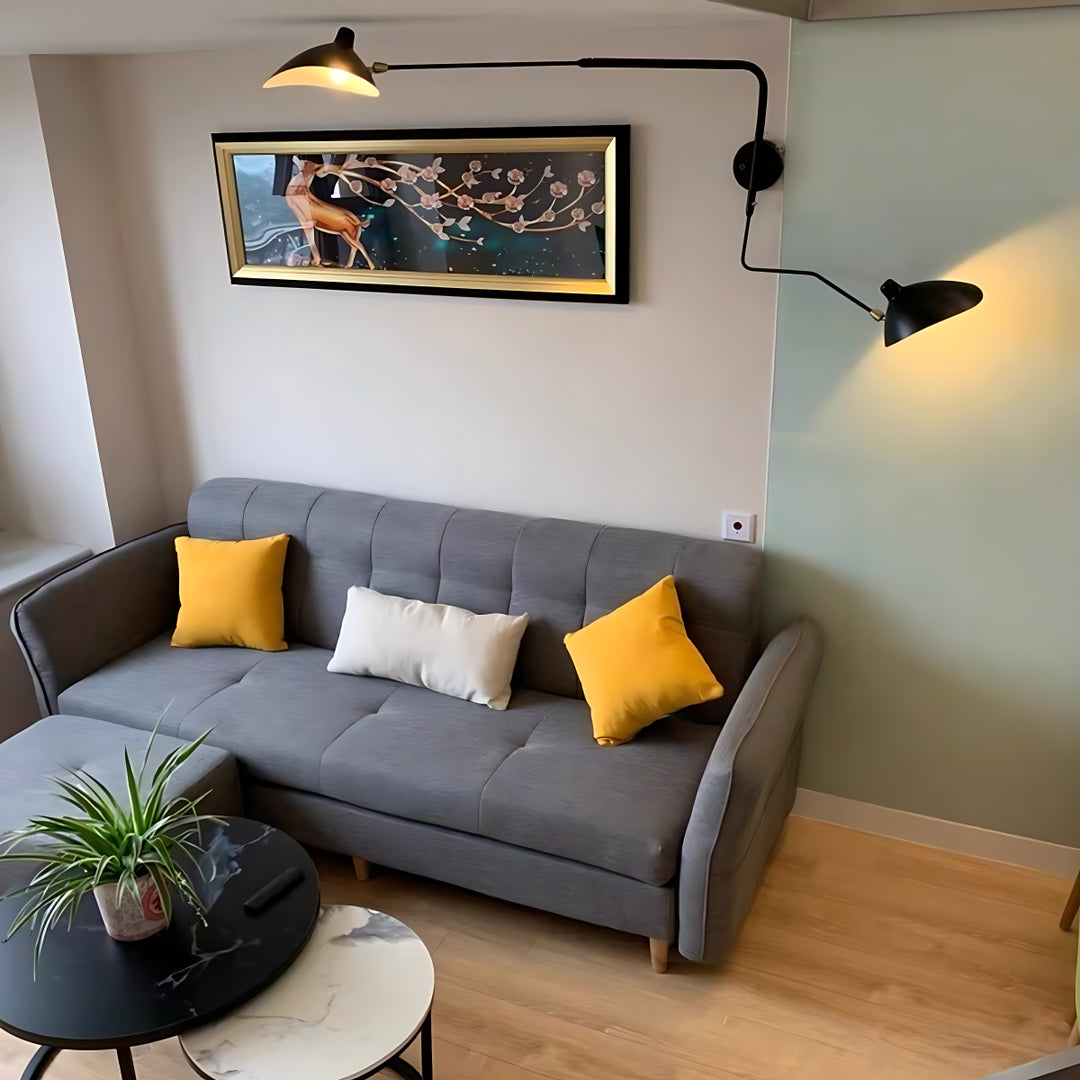 Axiale Schwenkarm-Wandleuchte – 2-flammig