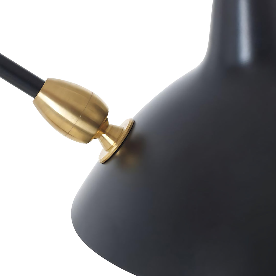 Axiale Schwenkarm-Wandleuchte – 3-flammig