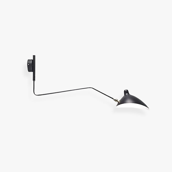 Axiale Schwenkarm-Wandleuchte