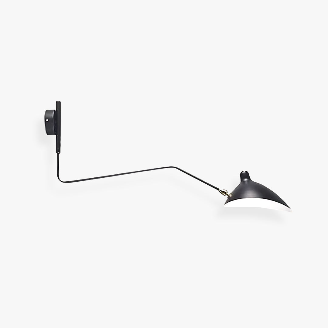 Axiale Schwenkarm-Wandleuchte