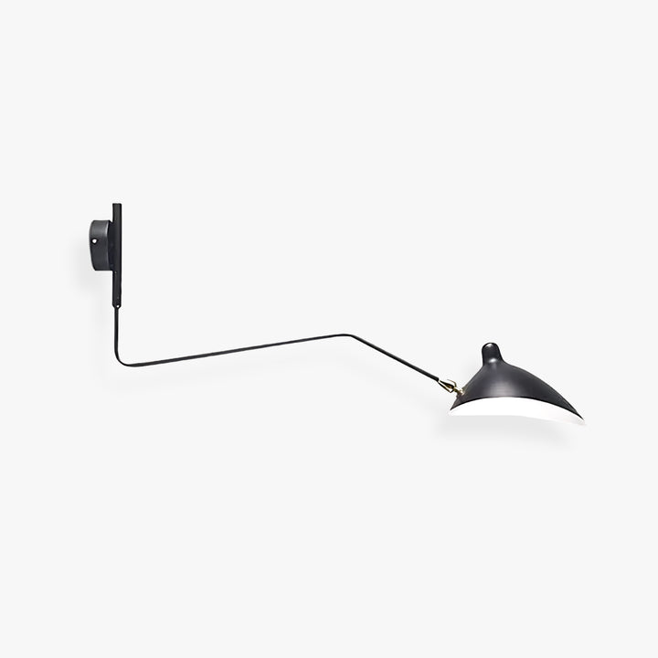 Axiale Schwenkarm-Wandleuchte