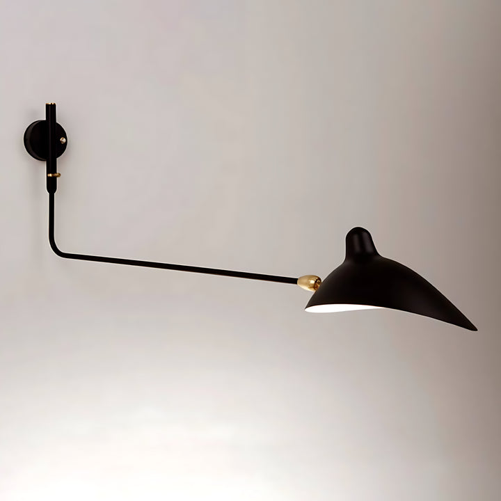 Axiale Schwenkarm-Wandleuchte