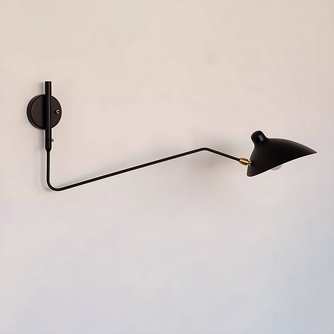 Axiale Schwenkarm-Wandleuchte